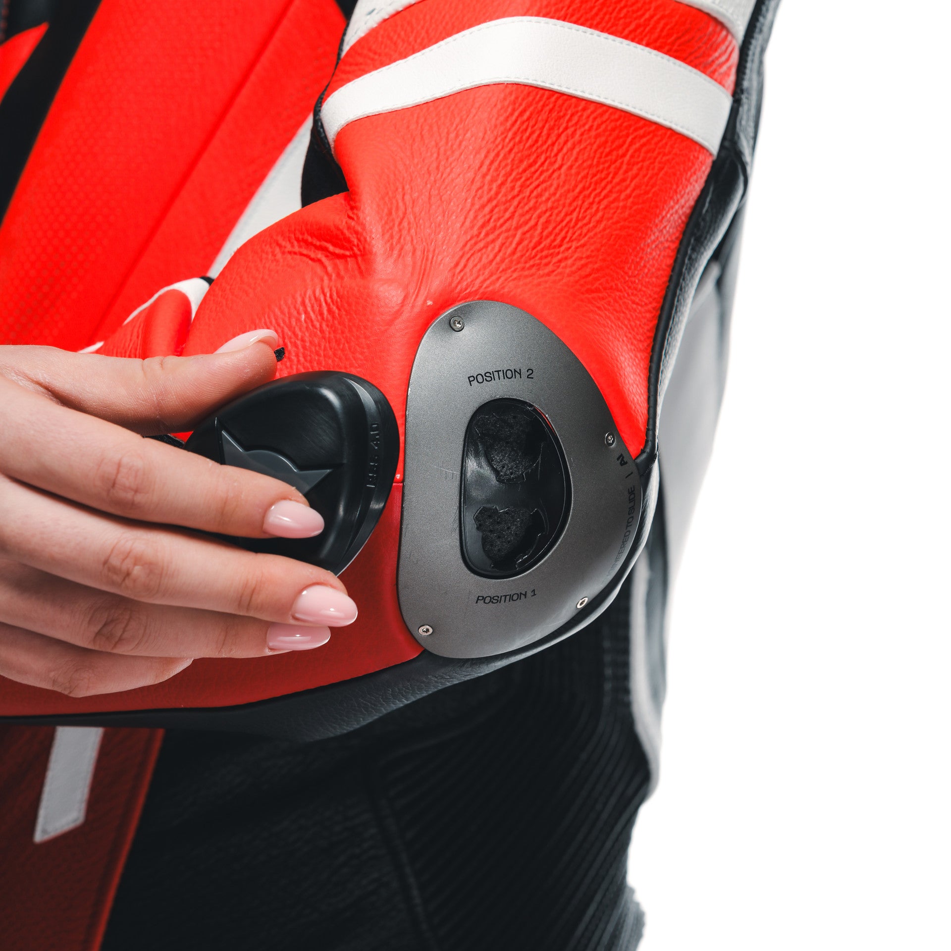 Dainese Misano 3 Lady D-AIR® Eendelige leren overall – Geperforeerd airbag racepak | Vrouwen | Rood 