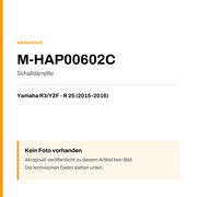 Akrapovic Schalldämpfer Yamaha R3 / YZF - R 25 (15-16) M-HAP00602C — Platzhalter, kein Herstellerfoto verfügbar