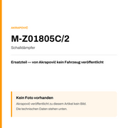 Akrapovic Schalldämpfer M-Z01805C/2 — Platzhalter, kein Herstellerfoto verfügbar