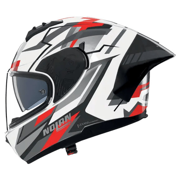 Nolan N60-6 Sport Helm Corsa Wit / Zwart / Rood / Metaalafwerking 356 