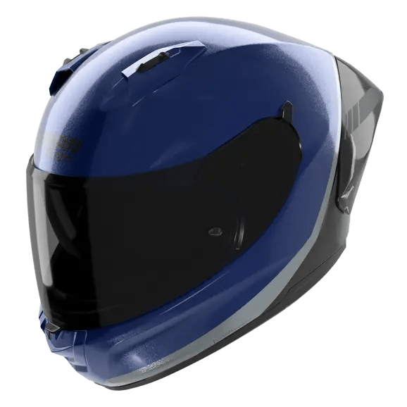Nolan N60-6 Sport Helm Speciale Verf Diepblauw / Zwart / Zilver 346 