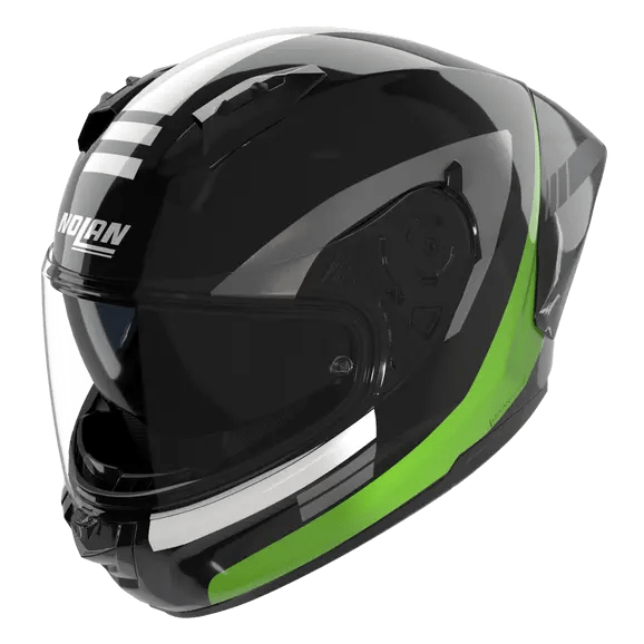 Nolan N60-6 Sport Helm Contrasto Zwart / Fluorescerend Groen / Glanzende Afwerking 358 