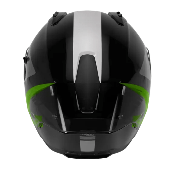 Nolan N60-6 Sport Helm Contrasto Zwart / Fluorescerend Groen / Glanzende Afwerking 358 