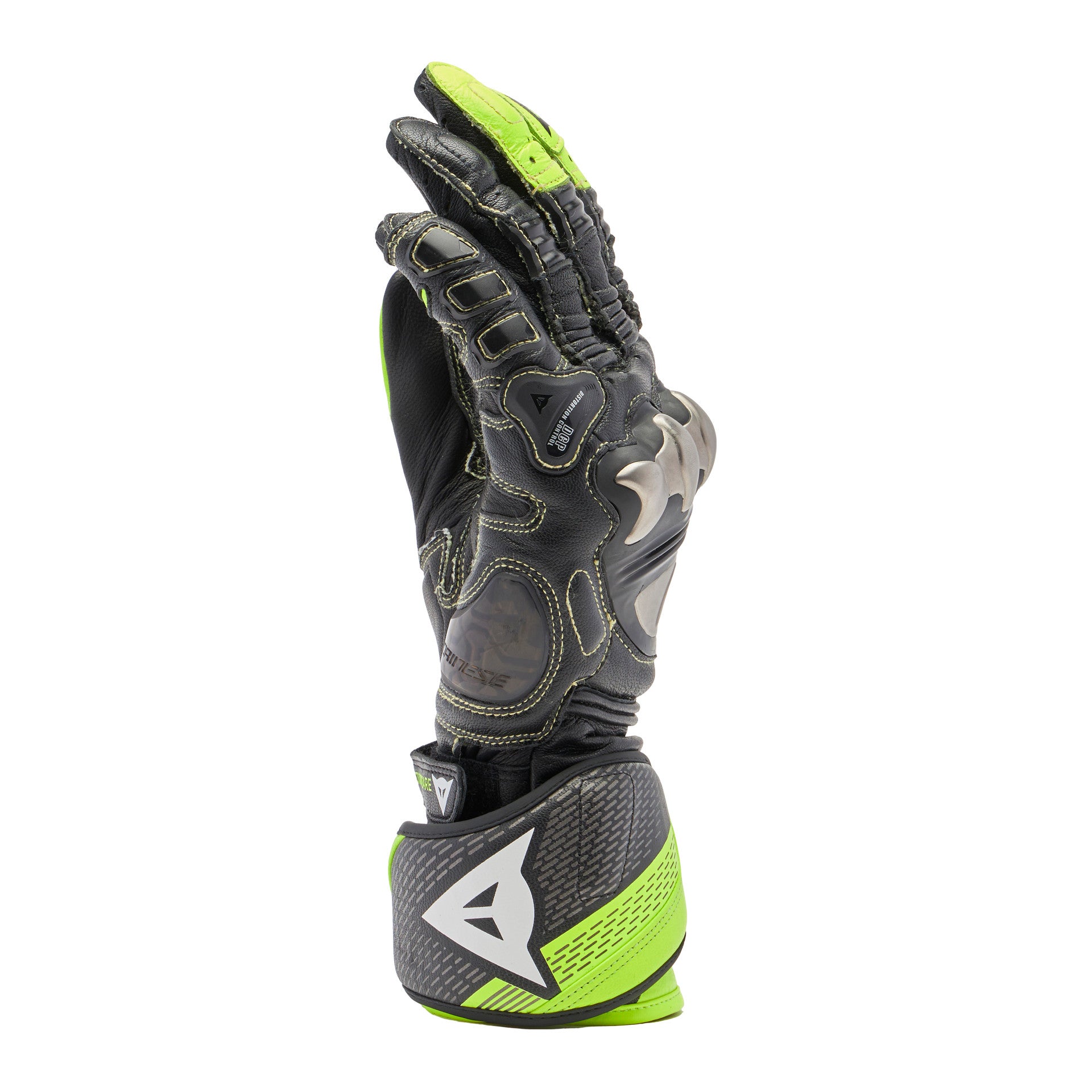 Dainese Full Metal 7 race motorhandschoenen van leer | Heren | Neon geel/zwart 