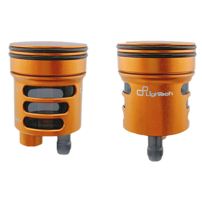 LighTech rem- & koppelingsoiltank 16 cm³ – CNC Aluminium, gekleurd | Universele reservoir voor motorfietsen 