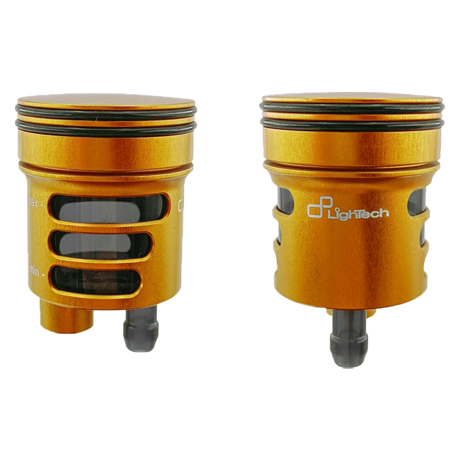 LighTech rem- & koppelingsoiltank 16 cm³ – CNC Aluminium, gekleurd | Universele reservoir voor motorfietsen 