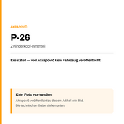 Akrapovic Zylinderkopf-Innenteil P-26 — Platzhalter, kein Herstellerfoto verfügbar