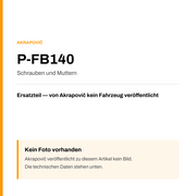 Akrapovic Schrauben und Muttern P-FB140 — Platzhalter, kein Herstellerfoto verfügbar