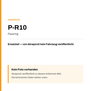 Akrapovic Passring P-R10 — Platzhalter, kein Herstellerfoto verfügbar