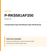 Akrapovic Hülsen-Kit Triumph Street Triple 765 R / Street Triple 765 RS (19-19) P-RKS581AF200 — Platzhalter, kein Herstellerfoto verfügbar