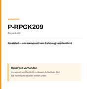 Akrapovic Repack-Kit P-RPCK209 — Platzhalter, kein Herstellerfoto verfügbar