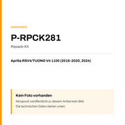 Akrapovic Repack-Kit Aprilia RSV4 / TUONO V4 1100 (16-24) P-RPCK281 — Platzhalter, kein Herstellerfoto verfügbar