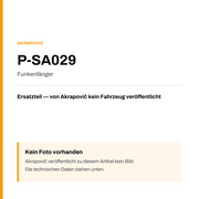 Akrapovic Funkenfänger P-SA029 — Platzhalter, kein Herstellerfoto verfügbar