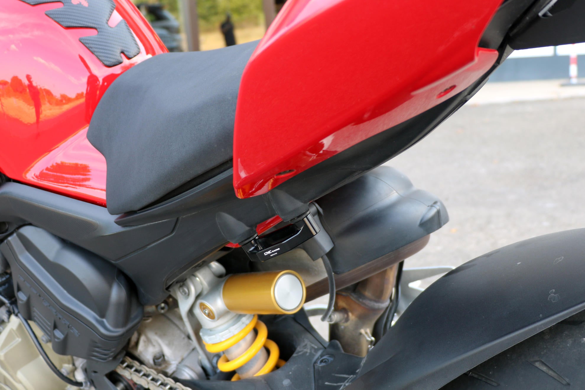 Soziussteun afdekplaten aluminium CNC racing Ducati Panigale V4/S (2025) PET52 