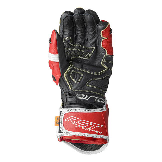 RST Pro Series GP D3O motorhandschoenen van leer | heren | rood/wit | 103715 