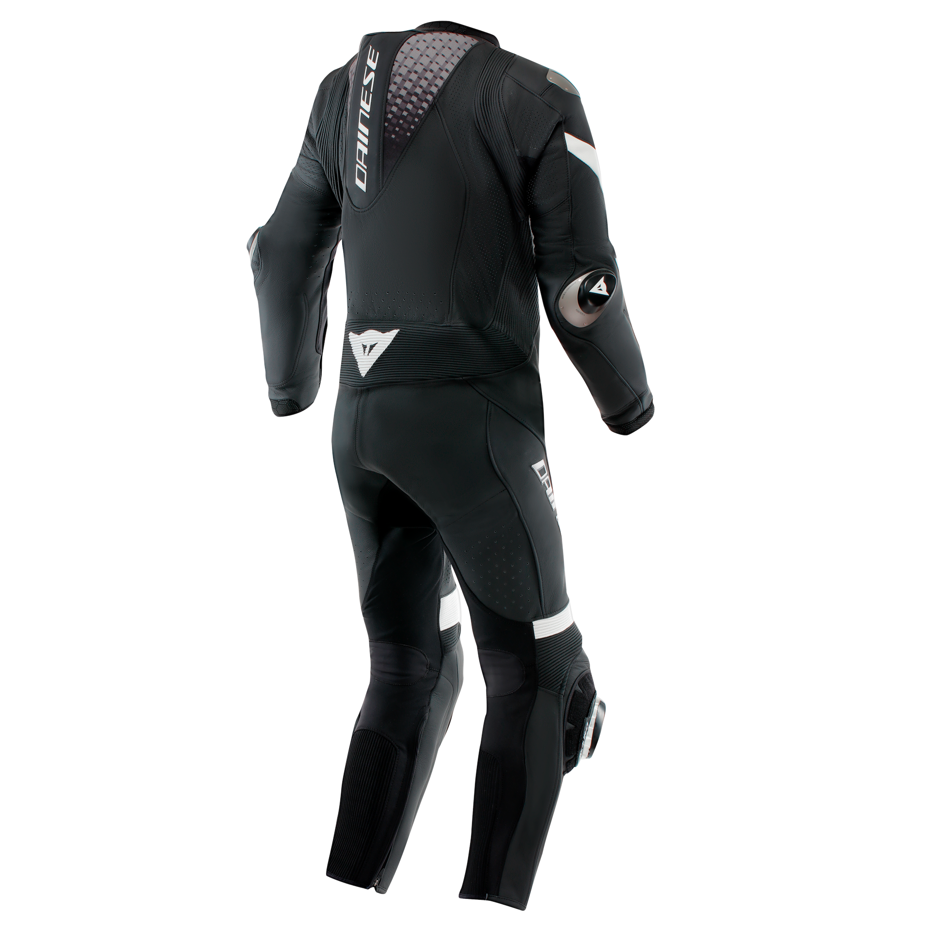 Dainese Laguna Seca 6 Eendelige Leren Kombi – Geperforeerd Racesuit | Heren | Zwart/Wit 