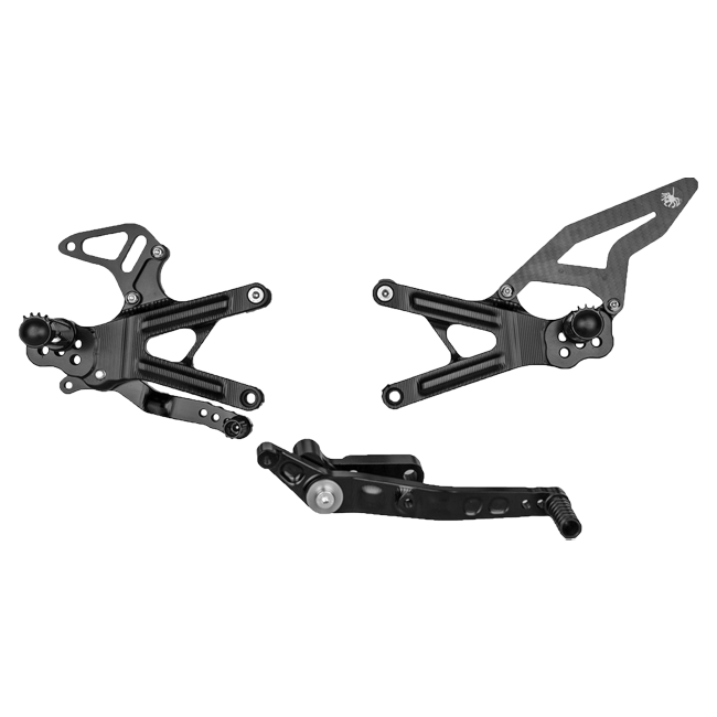 Voetsteunset Spider Racing Yamaha YZF-R1/M RN32, RN49 en RN65 (15-25) 10.Y26 