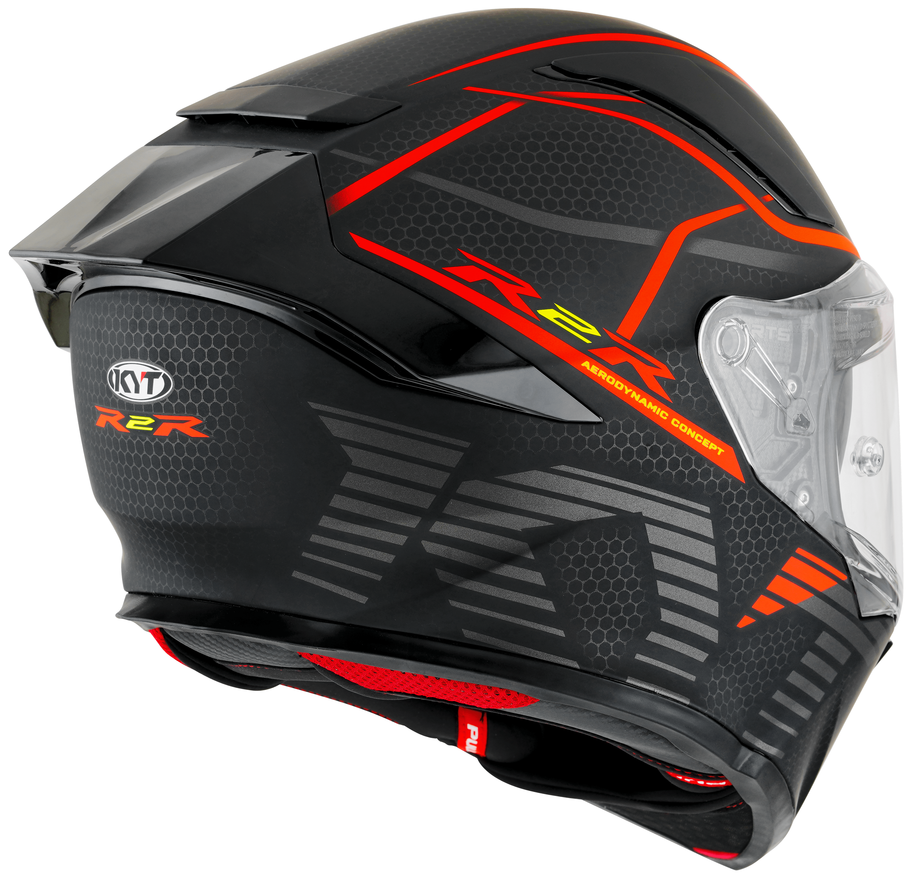 KYT R2R Helm Concept Matt Zwart / Rood Y6R20008 