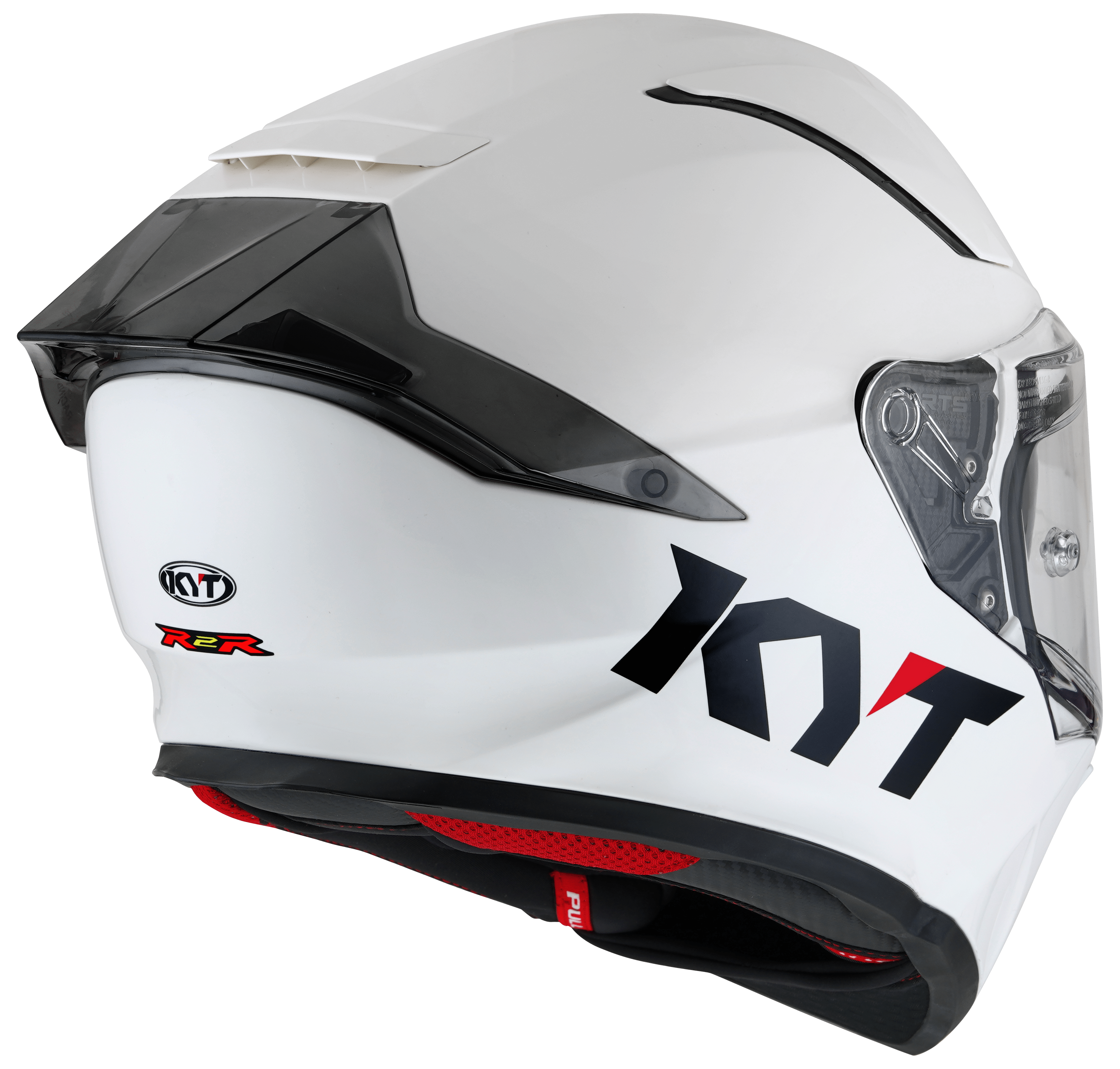 KYT R2R Helm Effen Wit Y6R200W3 