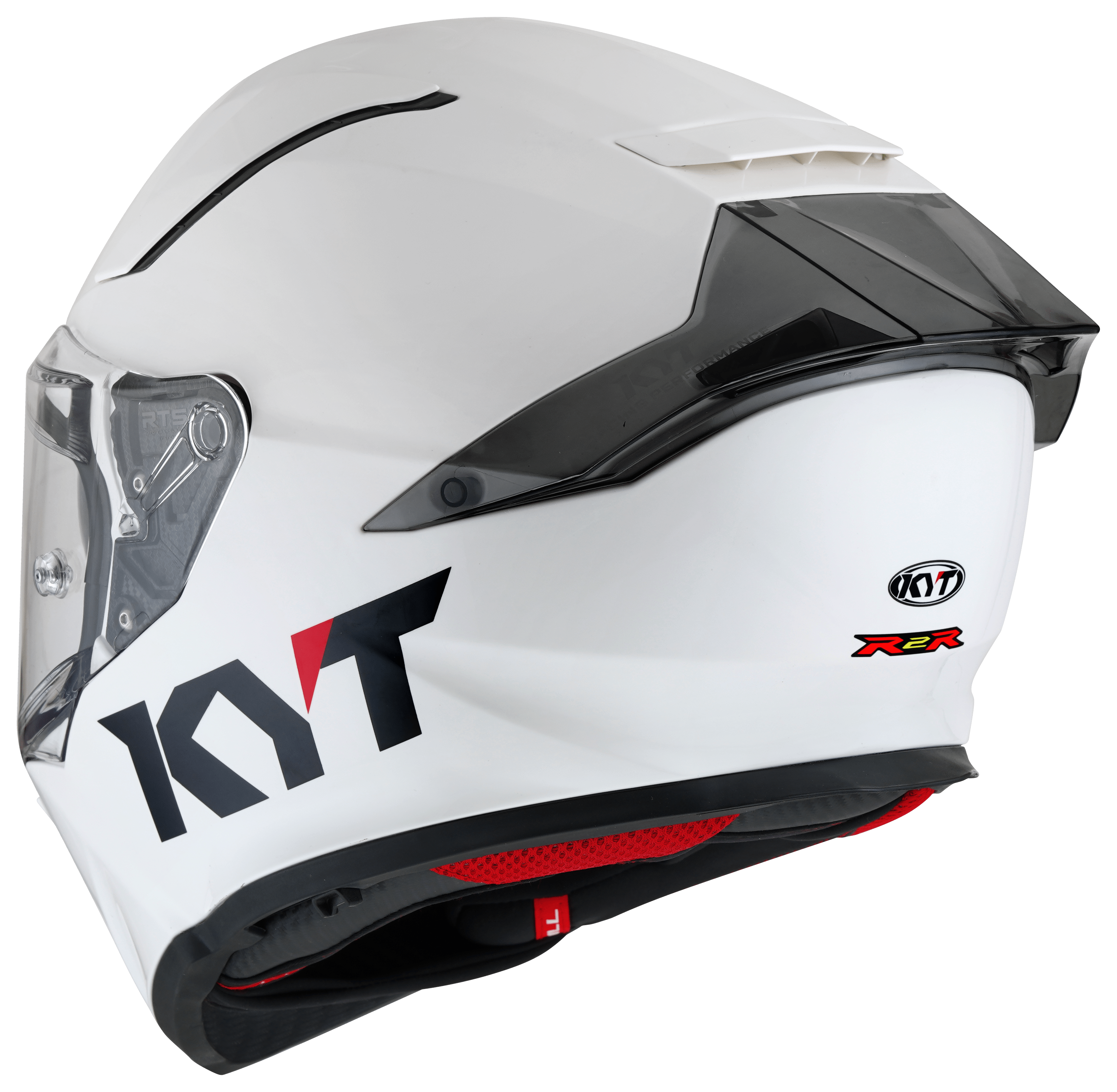 KYT R2R Helm Effen Wit Y6R200W3 