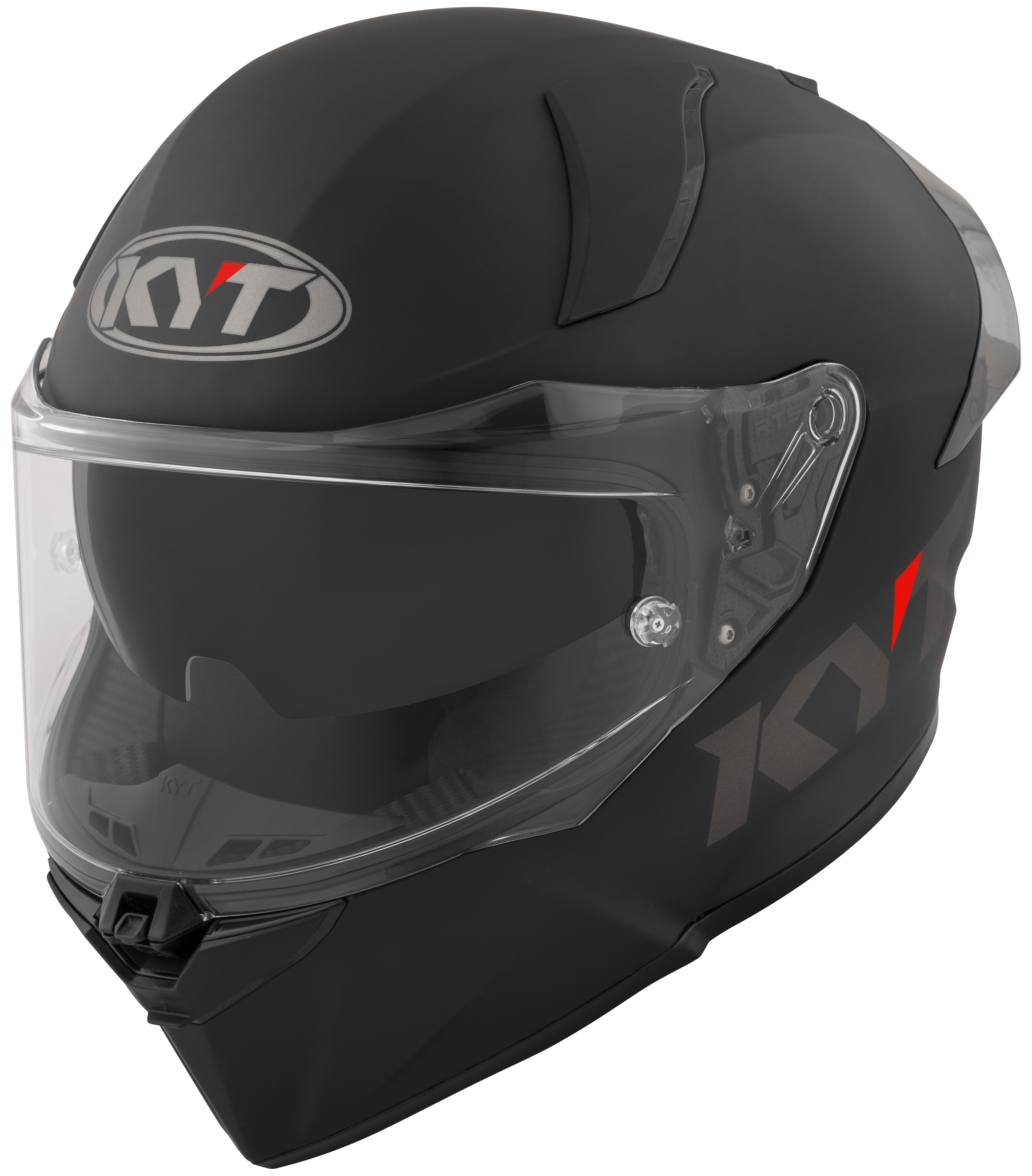 KYT R2R Helm Plain zwart mat Y6R200X6 
