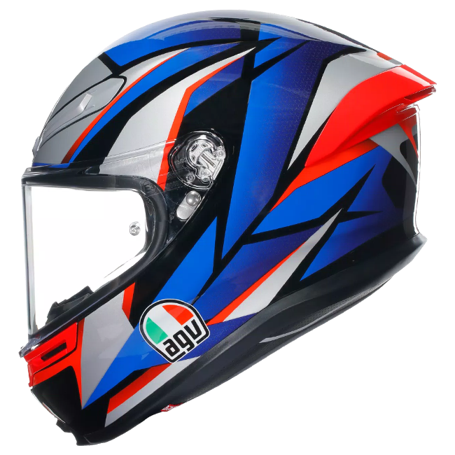 AGV K6 S Helm Slashcut Zwart/Blauw/Rood | 2118395001015 