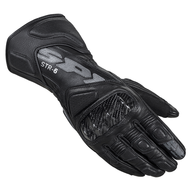 Spidi STR-6 Racing Motorfiets Leer Handschoenen | Heren | Zwart | A221026 