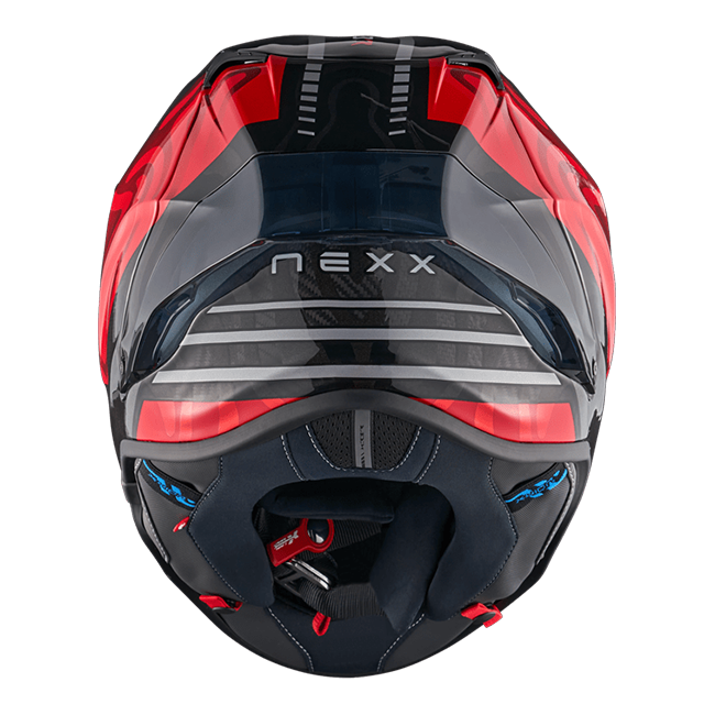 Nexx X.R3R Helm Swirl Carbon Rood Zilver 01XR323489023 