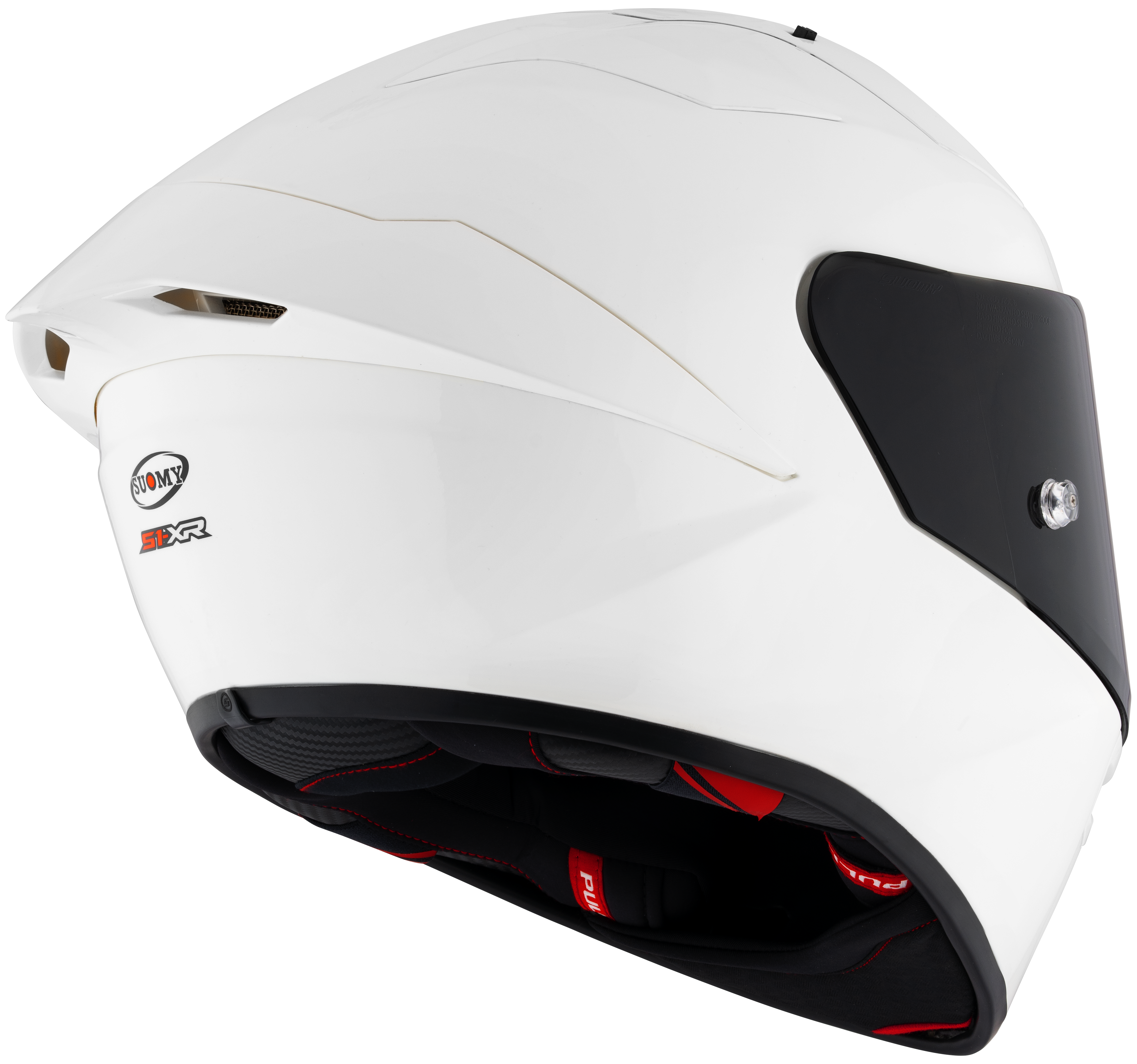 Suomy S1-XR GP Helm Effen Wit Glanzend K6SX00W3 