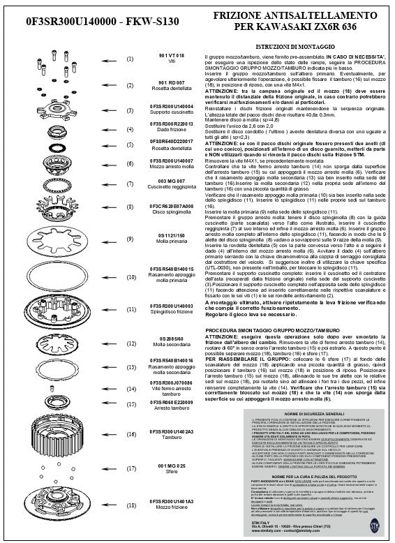 STM Anti-Hopping-koppeling Kawasaki ZX-6 R/636/RR (19-25) FKW-S130 
