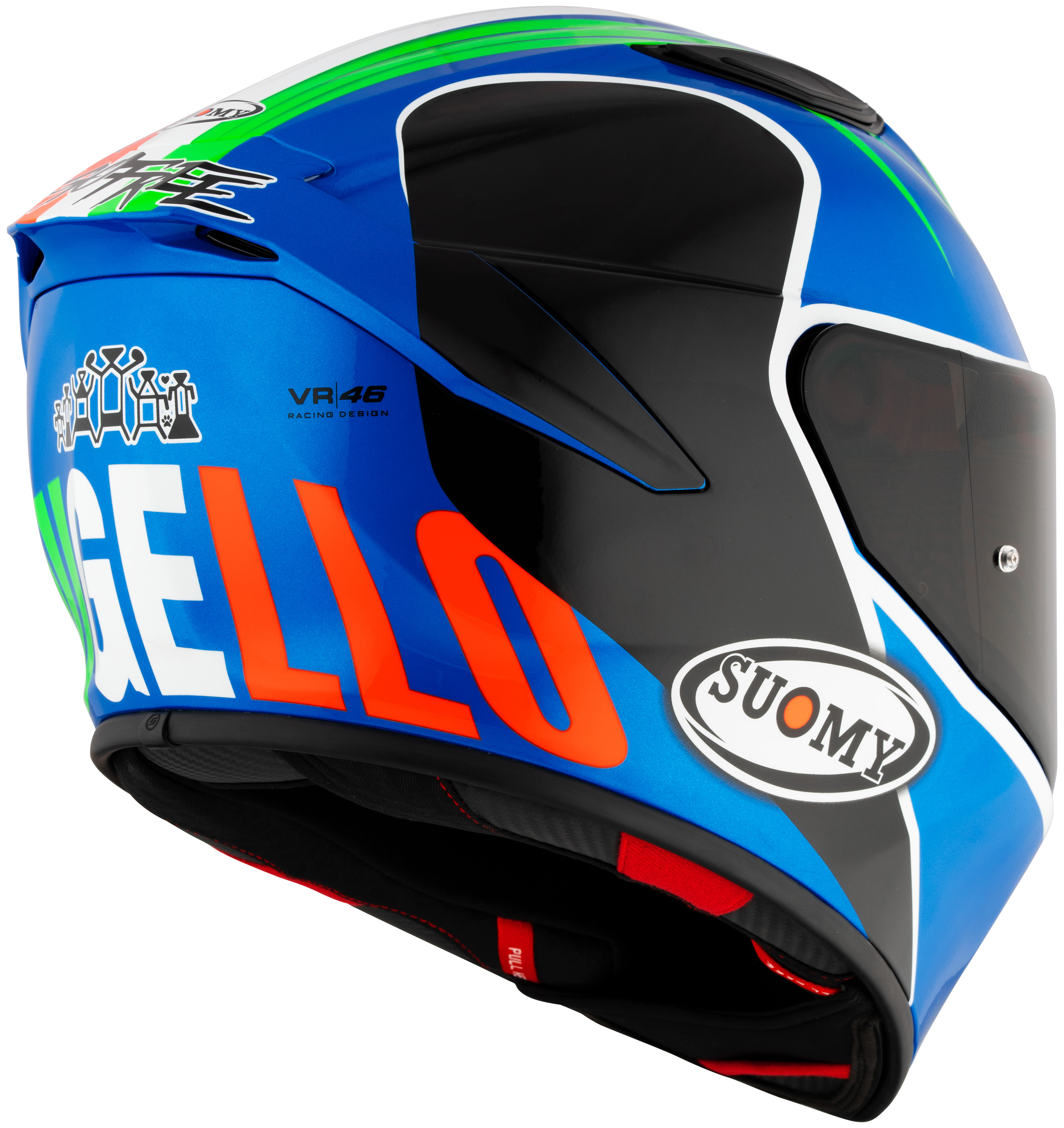 Suomy Track-1 Helm Francesco Pecco Bagnaia Mugello 2022 Replica K6T10016 