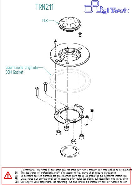 Tankdop Schroefdop LighTech BMW S1000RR (09-20) TRN211 
