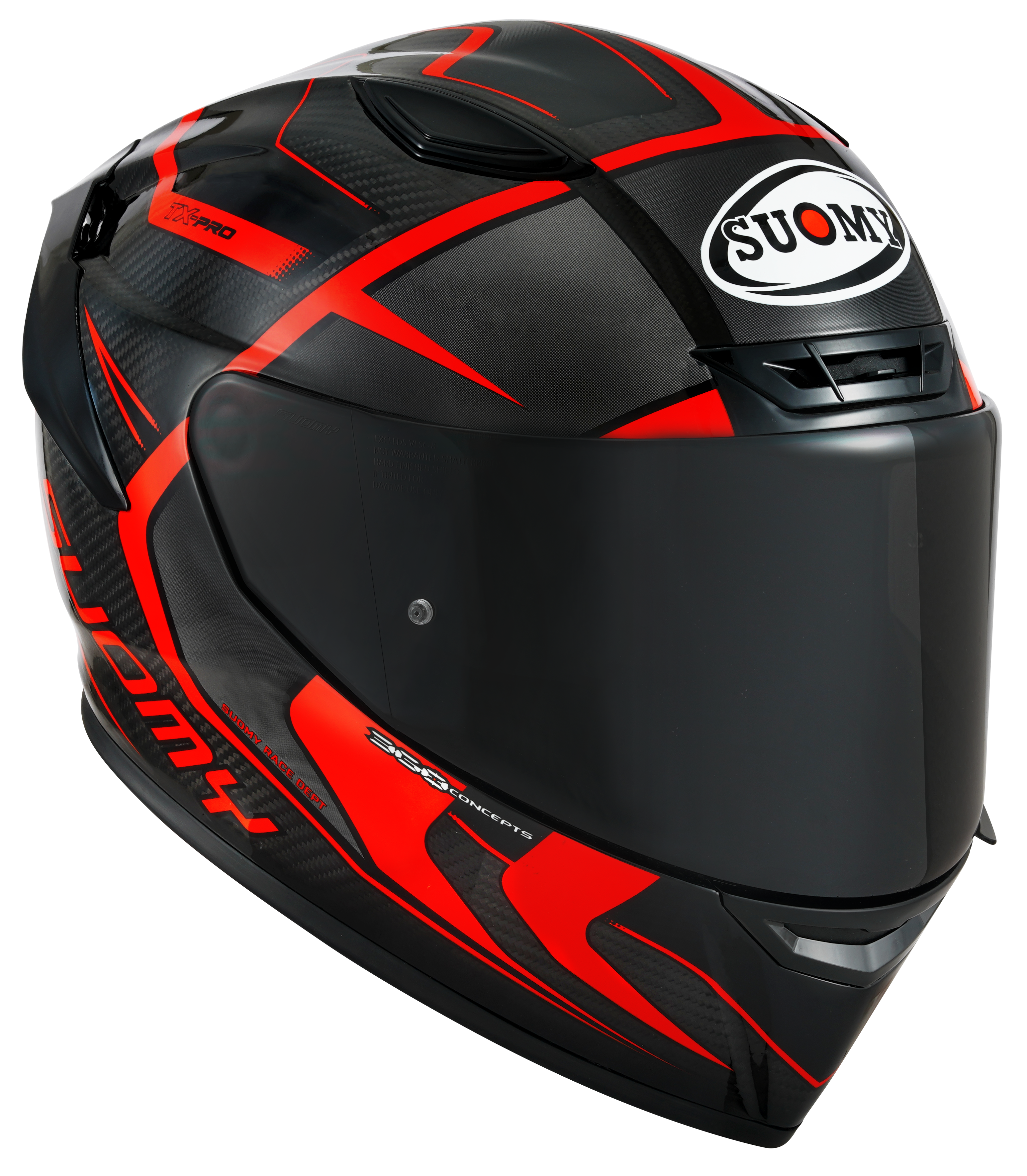 Suomy TX-Pro Helm Carbon Advance Rood Fluo K6TX0003 