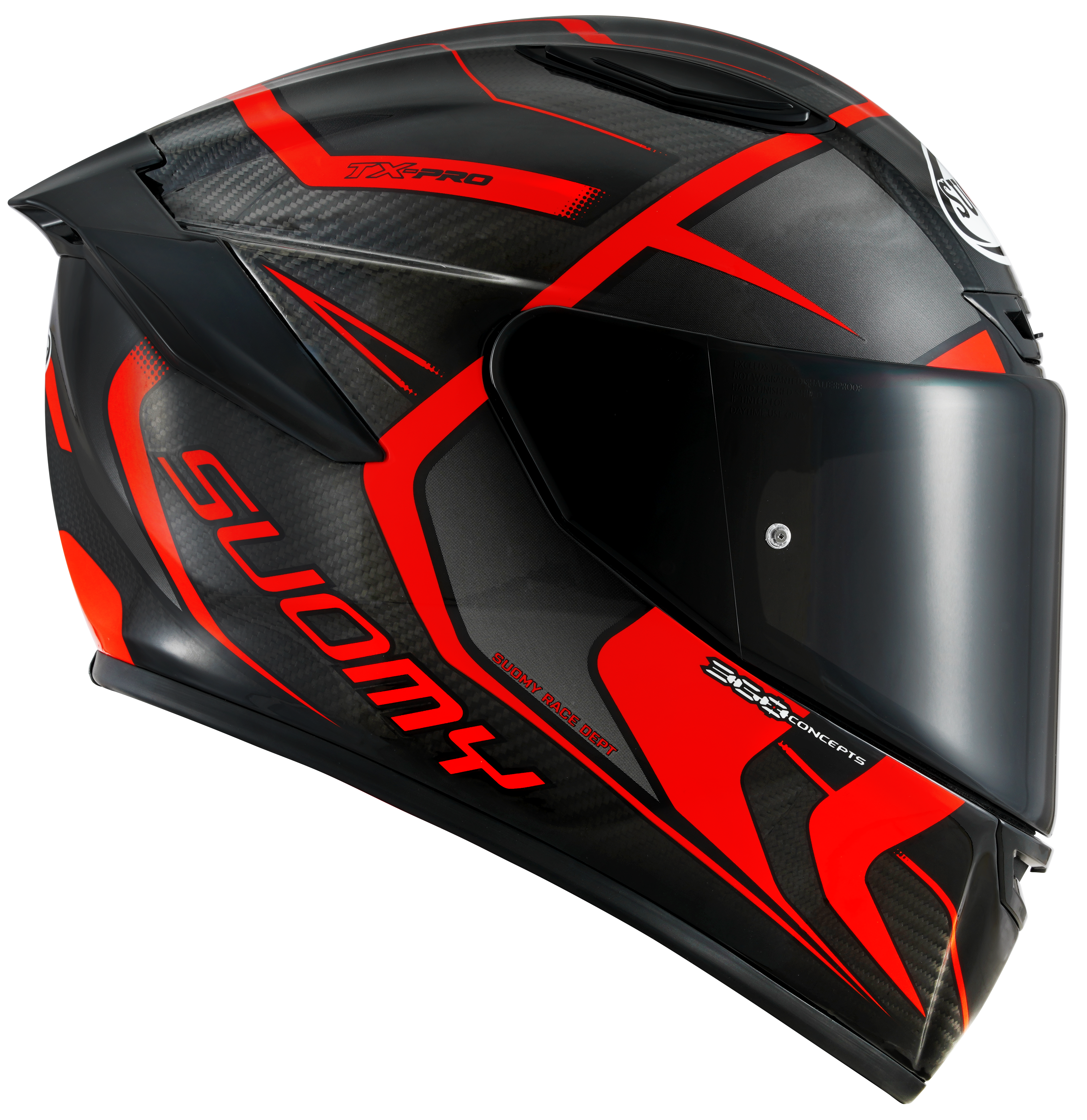 Suomy TX-Pro Helm Carbon Advance Rood Fluo K6TX0003 