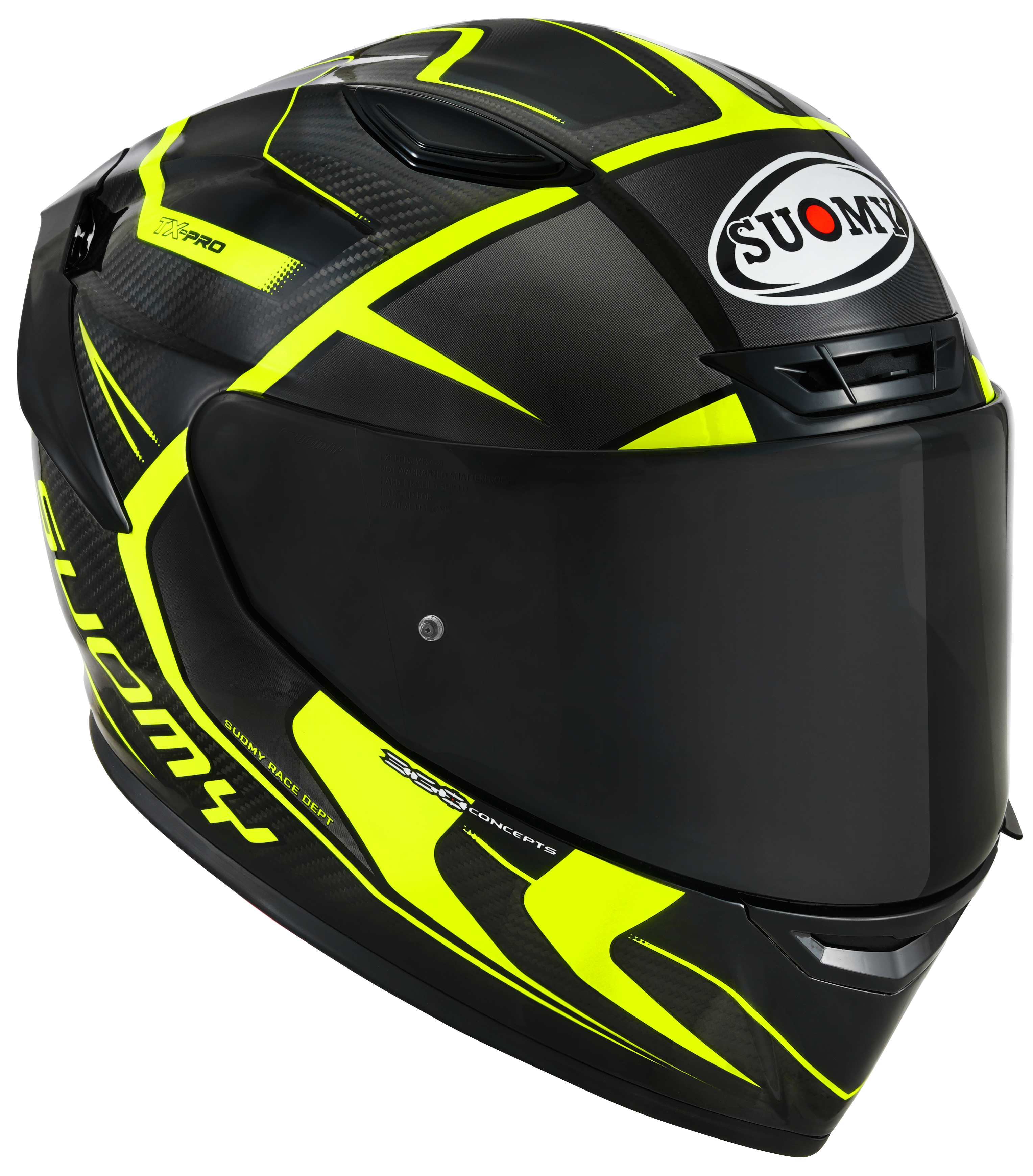 Suomy TX-Pro Helm Carbon Advance Geel Fluo K6TX0005 