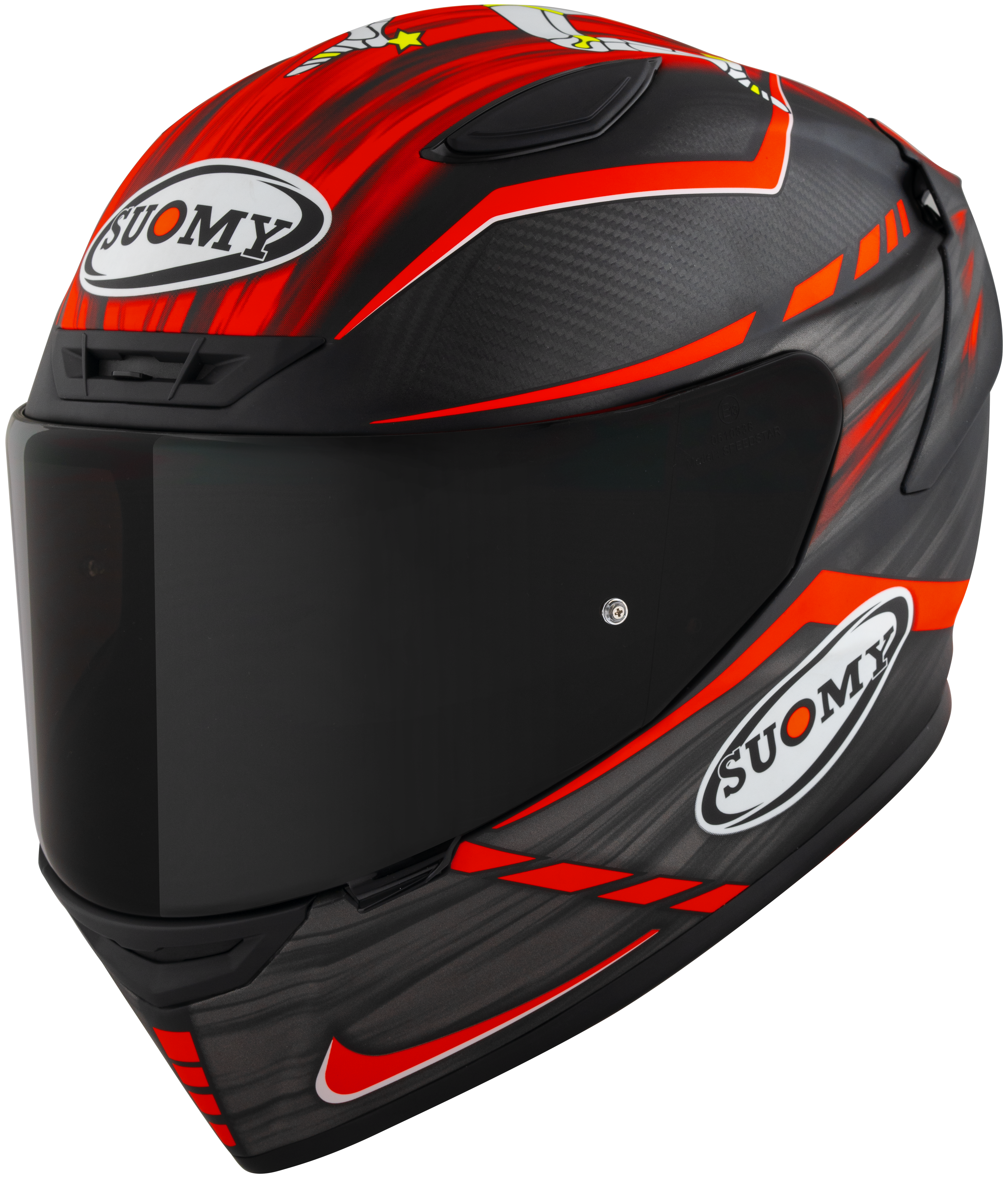 Suomy TX-Pro Helm Carbon Johnson Replica Rood Matt K6TX0010 