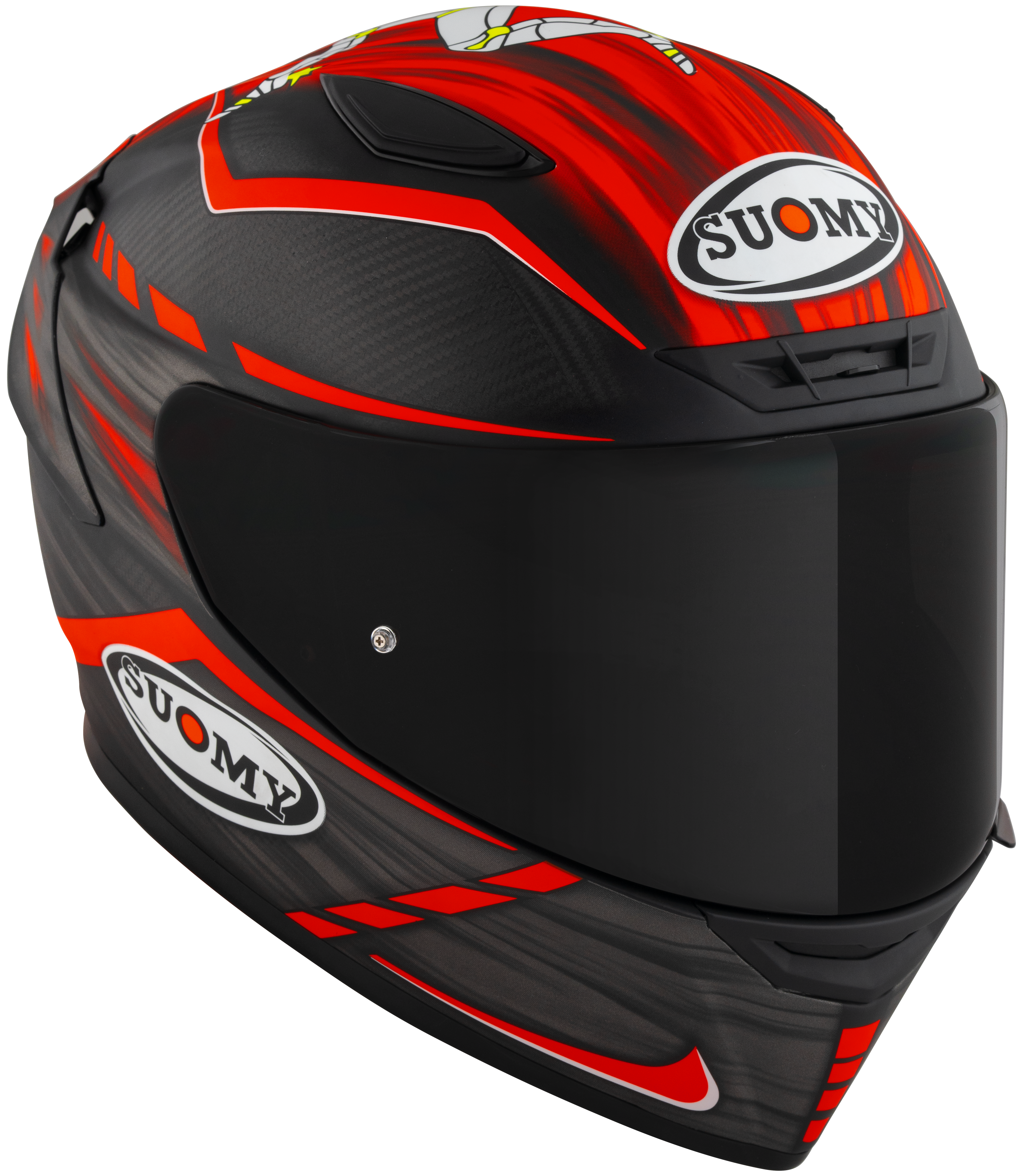 Suomy TX-Pro Helm Carbon Johnson Replica Rood Matt K6TX0010 