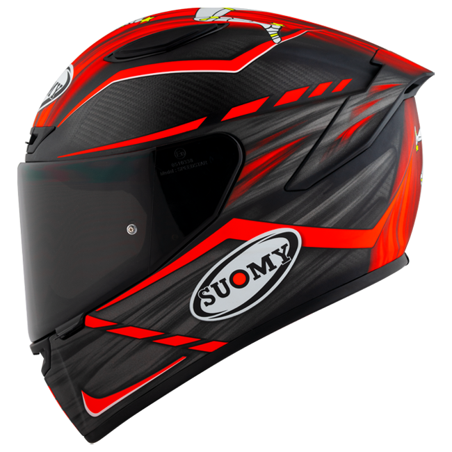 Suomy TX-Pro Helm Carbon Johnson Replica Rood Matt K6TX0010 