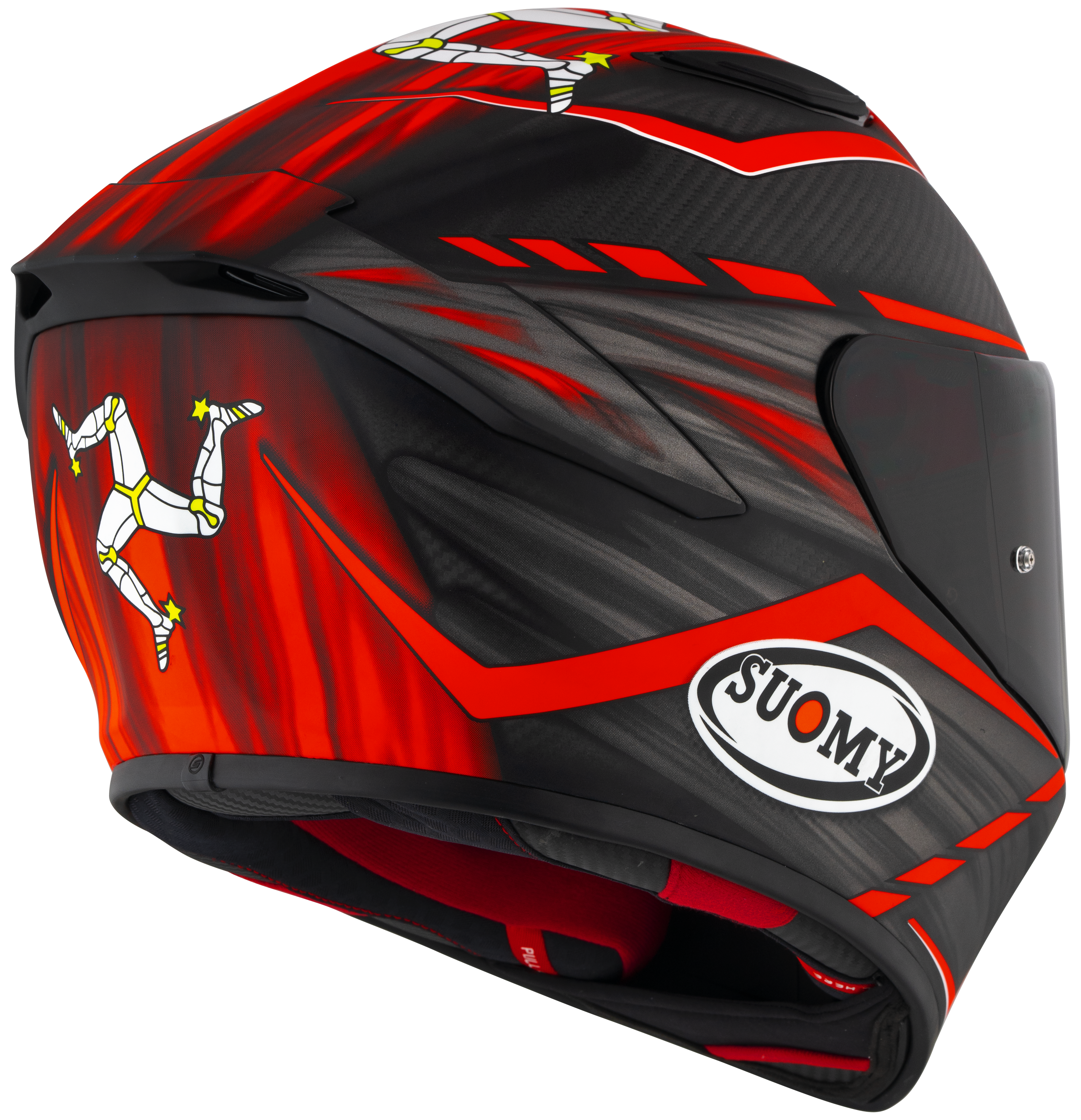 Suomy TX-Pro Helm Carbon Johnson Replica Rood Matt K6TX0010 
