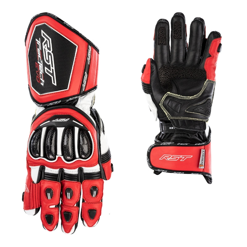 RST Tractech Evo 4 motorlederen handschoenen | Heren | Rood/Wit/Zwart | 102666 