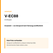 Akrapovic Endkappe V-EC88 — Platzhalter, kein Herstellerfoto verfügbar
