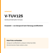 Akrapovic Geräuschdämpfer-Einsatz V-TUV125 — Platzhalter, kein Herstellerfoto verfügbar