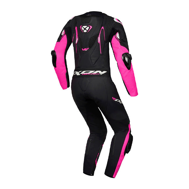 IXON Vortex 3 Lady one-piece Leren pak – Geperforeerd racepak | Vrouwen | Roze/Zwart 