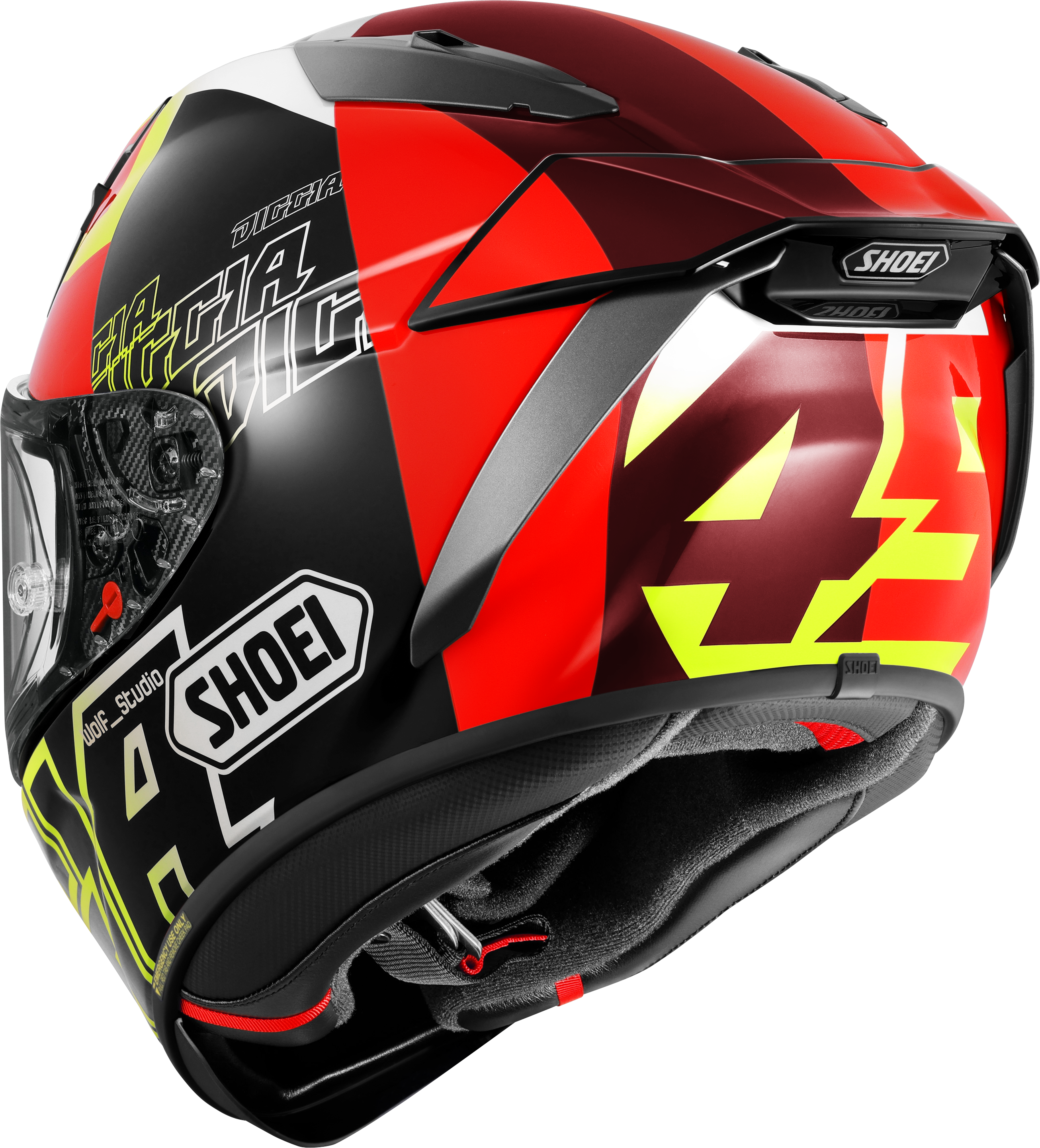 Shoei X-SPR PRO helm Diggia2 TC-3 Fabio Di Giannantonio replica 2025 