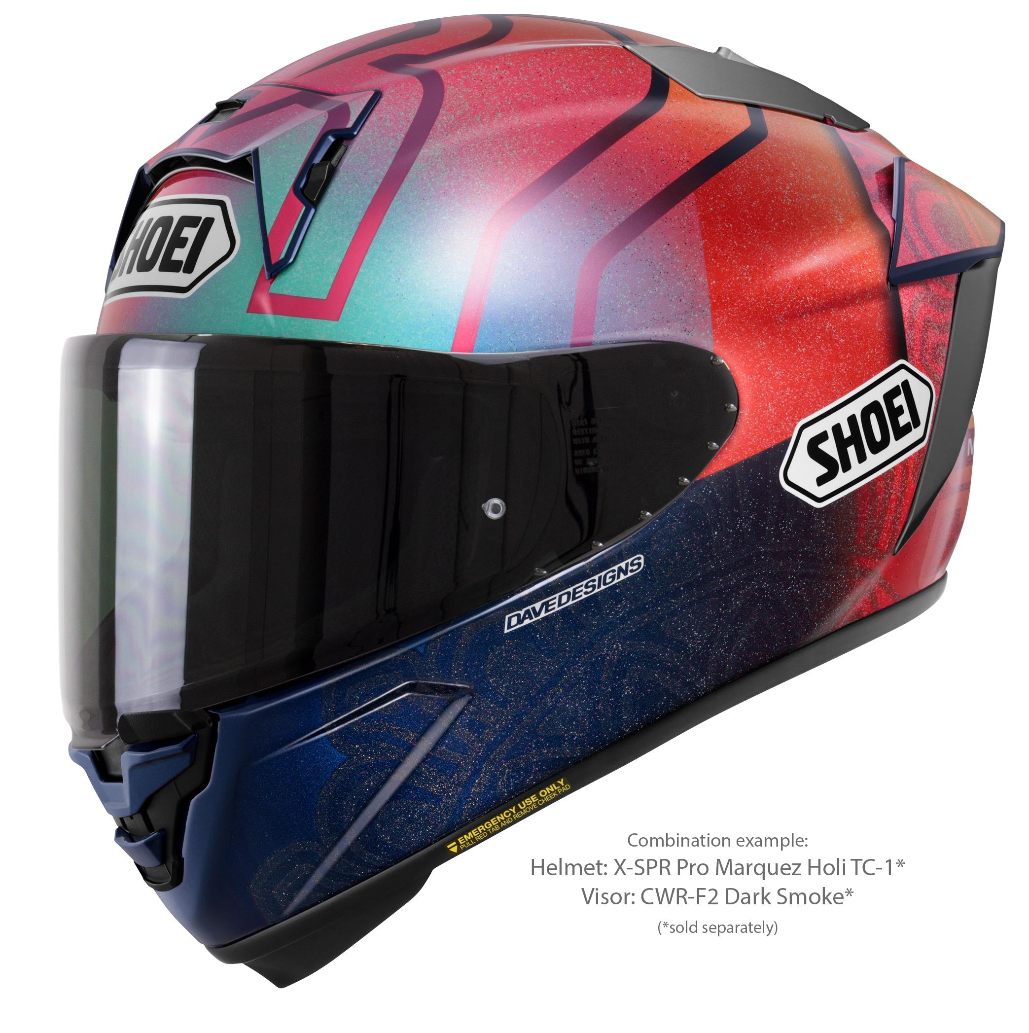 Shoei vizier X-SPR PRO (CWR-F2PN) sterk getint 