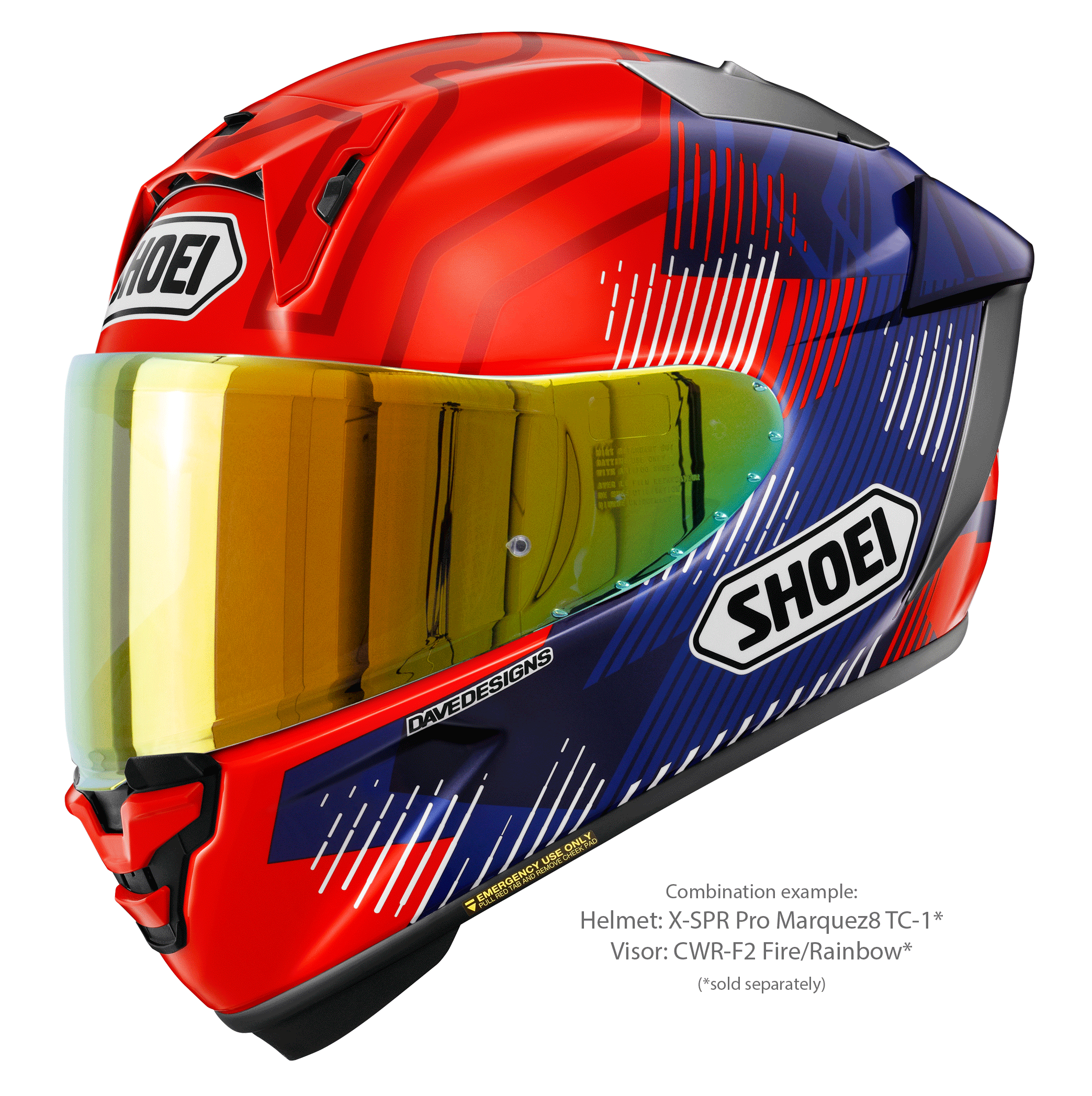 Shoei X-SPR PRO Helm MARQUEZ8 TC-1 Marc Márquez Replica 2024 