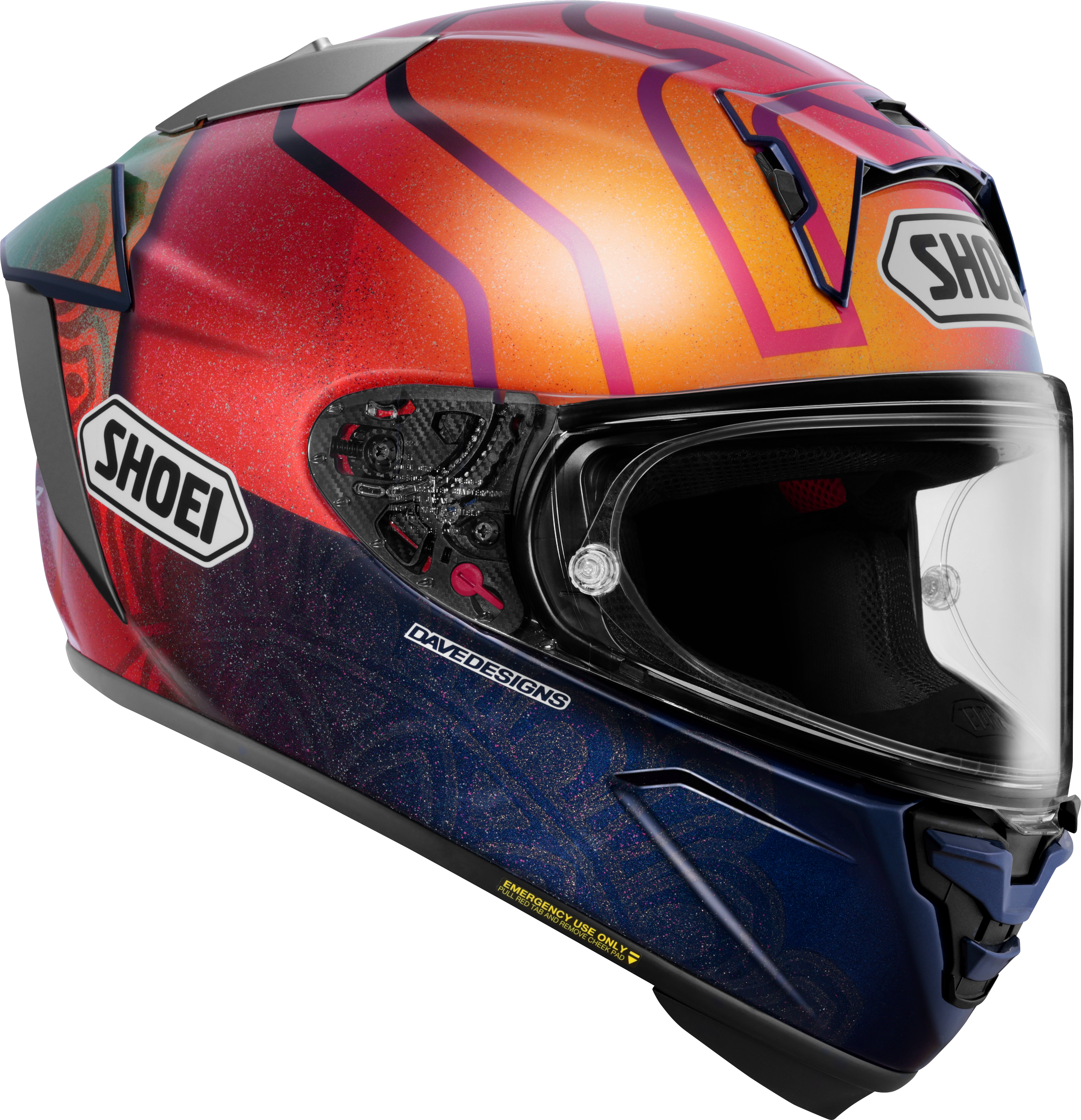 Shoei X-SPR PRO Helm Márquez Holi TC-1 Limited Edition - Marc Márquez India 2023 Replica 