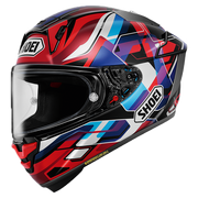 Shoei X-SPR PRO Helm Valion TC-10 Rood / Blauw / Paars 