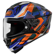 Shoei X-SPR PRO Helm Valion TC-8 Oranje / Blauw 