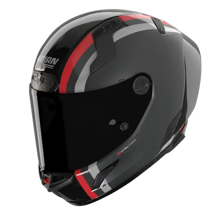 Nolan X-804 RS Helm Ultra Carbon Gemini Zwart/Rood/Antraciet 364 